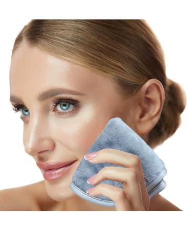 4 Pack Microfiber Fleece Makeup Remover Cloths - Ultra Soft Chemical Free Reusable Facial Towels for All Skin Types - 8x8 Inch - Buy Online on GoSupps.com