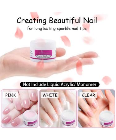 77 in 1 Acrylic Nail Kit Set - Professional Manicure Set with Nail Clipper, Brush, Dotting Pen, Rhinestone Decoration - Perfect for Valentine's Day! SHOP NOW! - Buy Online on GoSupps.com