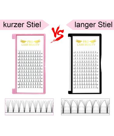 Buy 5D-C-07-9 Short Stem Eyelash Extensions | Volume 0.07 C Curl | 12 Finished Compartments (Pack of 1) - International Shipping Available - Buy Online on GoSupps.com