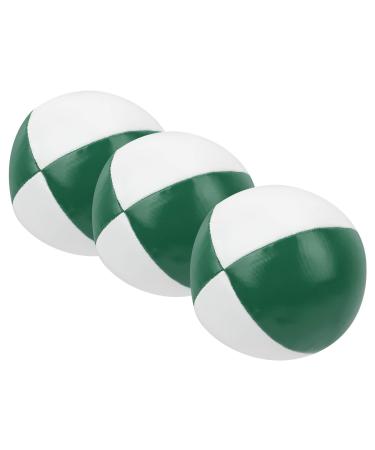 Weikeya Indoor Recreational Juggling Balls Portable Juggling Balls for All Skill Levels Green and White
