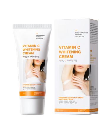 Vitamin C Underarm Brightening Cream Skin Lightening Cream Vitamin C Armpit Brightening Cream Dark Underarms Treatment Body Cream for Dark Spot Corrector Lightening Cream for Knees& Elbows & Leg
