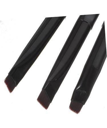 Healeved 12 Pcs Eyeliner Brush Eyebrow Brush Eyeliner Makeup Tool Cosmetic Brush Artificial Fiber Black - Buy Online on GoSupps.com