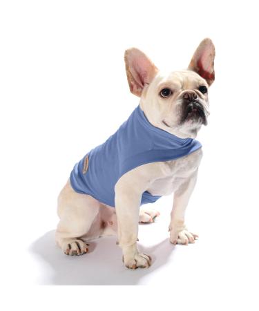Caracaleap dog sweater - dog coat soft and warm t -shirt dog winter clothing coat cat sweater sweater for medium -sized dogs L dark blue