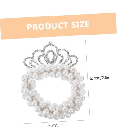 minkissy Girls Hair Accessories Ponytail Holder Girl Hair Tie Hair Ties for Girls Elastic Hair Tie for Girl Pearl Hair Tie Girl Hair Scrunchies Elasticity Hair Rope Plastic Child - Buy Online on GoSupps.com