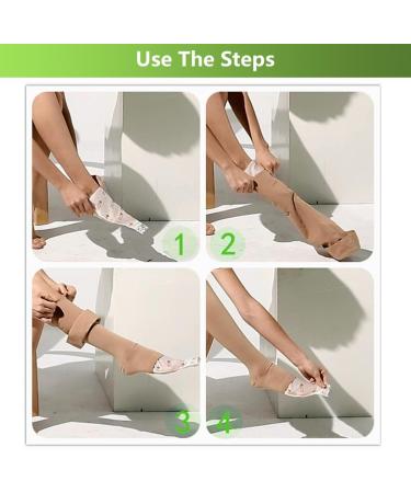 Open Toe Compression Socks - 2 Piece Set with Dressing Aid & Foot Glider | Enhance Comfort & Support - Buy Online on GoSupps.com