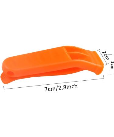 Augsun 40 Pcs Emergency Safety Whistle Plastic Whistles Set with Lanyard Red and Orange - Buy Online on GoSupps.com