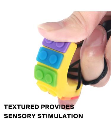 Rainbow Sensory Chewing Chain Set (4 Pieces) - Oral Motor Skills Autism & ADHD Solutions Bite Ring & Chewing Trailer - Buy Online on GoSupps.com