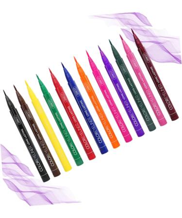 TOVINANNA 24 Pcs Liquid Eyeliner Red Eyeliner Pencil Colored Eyeliner Waterproof Eyeliner Eye Beauty Pencil 1 count (Pack of 1) As Shownx2pcs - Buy Online on GoSupps.com