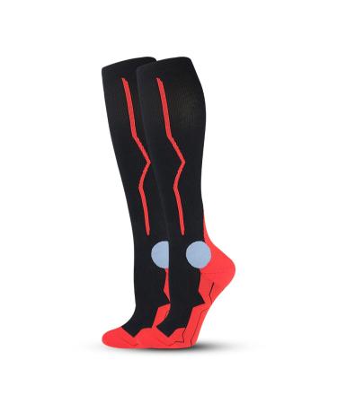 DOCEN stockings compression stockings sports compression stockings red S/M_thigh compression stockings 20-114 mmHg SM red