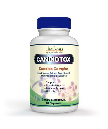 Candida Cleanse Support and Detox with Natural Herbs  probiotics and Oregano Oil. Extra Strength Candida Supplements for Men and Women.