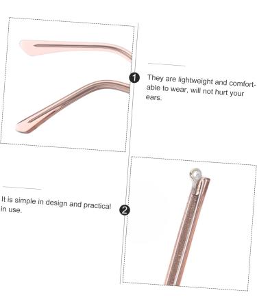 Abaodam 2 Pairs Glasses Accessories - Sunglasses Pads Spectacle Parts Metal Brass Brackets for DIY Temple Repair - Buy Online on GoSupps.com