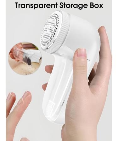 Electric Lint Remover - Wasaga Fabric Razor for Clothing Sweater Bobble & Hair Bale Cutter | Fast & Effective Pilling Solution (White) - Buy Online on GoSupps.com