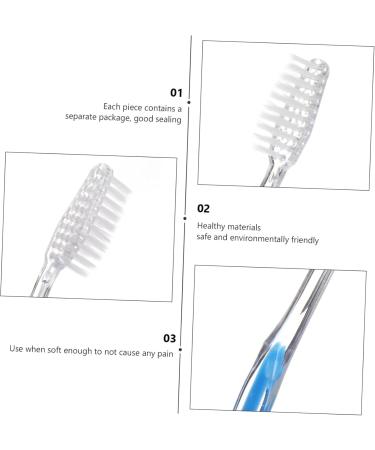 Minkissy 30-Pack Disposable Toothbrushes | Portable Hygiene Care for Kids & Adults | Ideal for Camping & Hiking - Sensitive Plastic Bristles - Buy Online on GoSupps.com