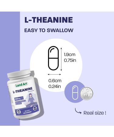 L-Theanine 250mg 180 Vcaps - BONUS SIZE - 180 Servings - HIGH POTENCY - Promotes Relaxation - Vegan - Made in Canada - Buy Online on GoSupps.com