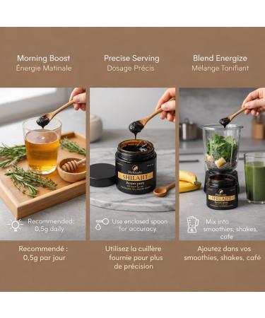  HERBOSIA HERBOSIA Natural Himalayan Shilajit 50g Pure Authentic Resin | 71% Fulvic Acids + Essential Minerals | Tested Quality - Buy Online on GoSupps.com