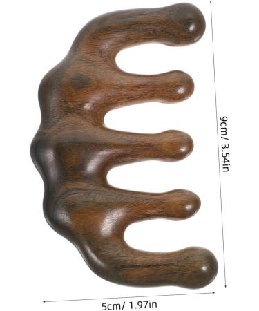 Moluckfu Sandalwood Comb Body Massager - Acupressure Massage Tool for Relaxation & Scalp Care - Buy Online on GoSupps.com