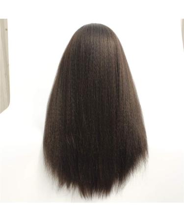 Buy European & American Long Straight Black Lace Front Wig | High-Quality Chemical Fiber Hair for Women - Buy Online on GoSupps.com