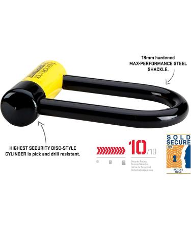 Kryptonite New York Fahgettaboutit Mini U-Lock 18mm | Heavy Duty Anti-Theft Bike Lock for Ultimate Security - Keys Included - Buy Online on GoSupps.com