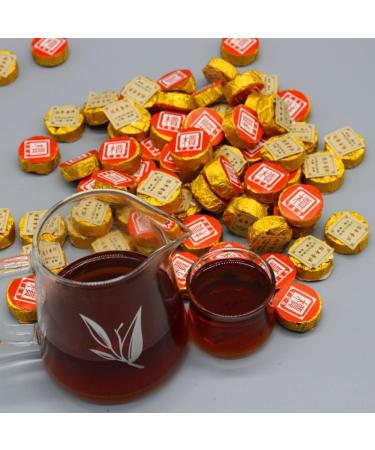 HQZM Yunnan Ancient Puer Tea Small Golden Cake 500g Mini Tuocha Mature Tea Exquisite and Small 1764oz - Buy Online on GoSupps.com