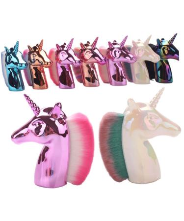 POPETPOP 1pc Tuck in Foundation Makeup Unicorn Makeup Make up Liquid Foundation Brush Foundation Brush for Liquid Makeup Major Horse Head 9x8cm Pink