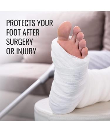 DMI Post Op Shoe for Plantar Fasciitis & Foot Pain - Adjustable Straps, Lightweight - Size 6-8 (Pack of 1) - FSA HSA Eligible - Buy Online on GoSupps.com