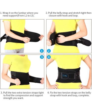 Adjustable Waist Support Belts for Men & Women - Double Pressure Breastfeeding & Lumbar Support with Breathable Mesh Design - Buy Online on GoSupps.com