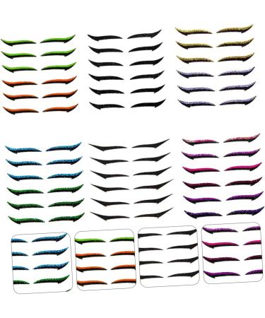 Healeved 6pcs Eyeliner Lash Tape Self- Adhesive Double Eyelid Makeup Supplies Double Eyelid Tapes Plastic 1 count (Pack of 1) Assorted Color - Buy Online on GoSupps.com