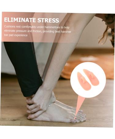 SEWOART Middle Toe Support Pad - 4pcs Nursing Shoe Toe Protectors for Hammer Toe Relief - Buy Online on GoSupps.com