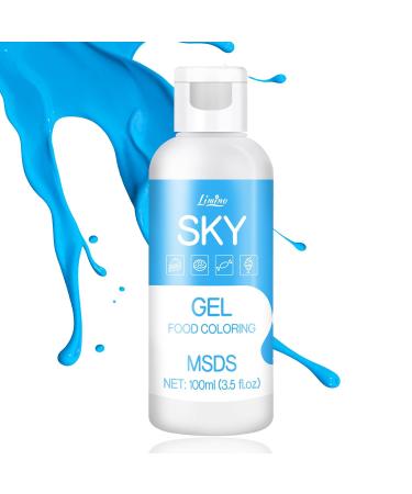 Buy Sky Food Color Gel - 100ml Sugar-Free Gel for Cakes Baking Cookies Macarons & More | Vibrant Concentrated Food Coloring for DIY Projects - Buy Online on GoSupps.com
