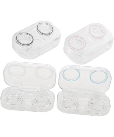 Homsfou 8-Piece Contact Lens Container Organizer - Cosmetic Lenses Storage Box & Cleaning Tool Case for Glasses - Buy Online on GoSupps.com