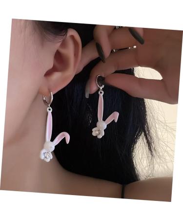 Zerodeko 2 Pairs Rabbit Earrings Bunny Earrings Cute Earrings for Women Earrings for Women Trendy Post Earrings for Women New Year Earrings for Women 2023 Apparel Alloy Girl Clothing As Shownx3pcs 4.8x1CMx3pcs - Buy Online on GoSupps.com