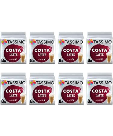 Tassimo Costa Latte Pods - Pack of 8 Total 128 discs 64 Drinks - Buy Online on GoSupps.com