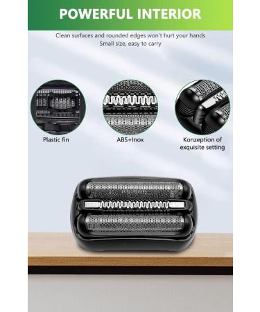 Compatible Braun Series 3 Replacement Shaver Head for Men - S3-21B | Fits 300s, 310s, 320s, 330s, 340s, 360s, 3010BT, 3020s, 3030s, 3040s, 3080s - Buy Online on GoSupps.com