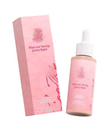 Zegaqae Sunless Tanning Drops To Drink 60 ml. Tanning drops moisturizing tanning oil for body and face natural glow instant tan.