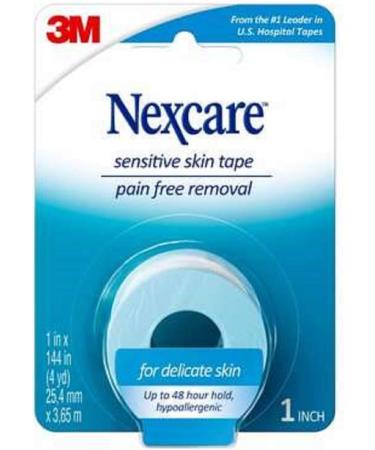 3M Nexcare Sensitive Skin Tape 1in x 4yds - Pack of 4 - Buy Online on GoSupps.com