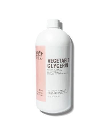 Vegetable Glycerin Quart - Natural Pure USP & Cosmetic Grade for Skin, Hair, Crafts, Soap Base Oil - Kosher Halal & Pharmaceutical - by Raw Plus Rare (32 Fl Oz) - Buy Online on GoSupps.com