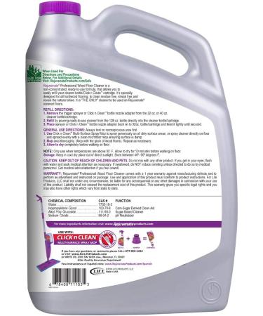 Rejuvenate Hardwood Floor Cleaner 128oz - Professional Streak-Free Formula for Toughest Dirt and Grime - Fragrance Free 1 Gallon - Buy Online on GoSupps.com