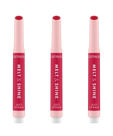 Catrice Melt & Shine Juicy Lip Balm No. 070 pink moisturizing enlarged shiny bright fresh vegan oil -free without parabens nanoparticles free 3 Pack (3x1.3g) 3.9 g (3 pack) 070 Pink Hawaii