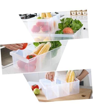 Uonlytech Food Storage Box Fridge Clear Refrigerator Bins Egg Container Plastic Container Egg Tray re-usable - Buy Online on GoSupps.com