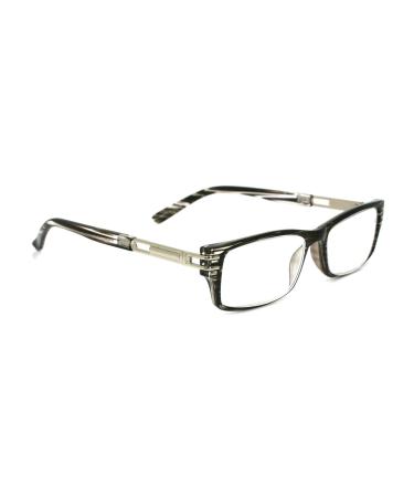 The Hudson Premium Reading Glasses Unisex Rectangular Premium Reading Glasses.+1.25 to +4 +4.50 +5 +6 High Magnifications. NY Fifth Avenue +2.00