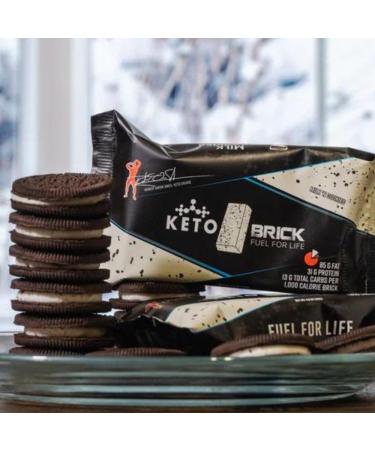 Keto Brick | Keto Snack Bar | Delicious and Easy Keto Snack on the Go | High Protein (Variety Pack Single) Variety Pack Single - Buy Online on GoSupps.com