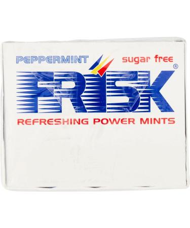 Frisk - Strong Mint Lozenges - Mini Maxi Refreshing Candy - Fresh Breath - Sugar Free - 0.1kg 12 Cases of 40 Lozenges - Buy Online on GoSupps.com