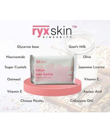 Ryx Skin Tokyo Luxe Bath Bars - Set of 3 (70g Each) - Buy Online on GoSupps.com