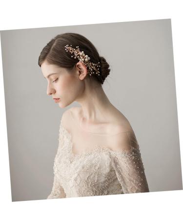 Ipetboom Bride Insert Comb Tiara Rhinestone Pearl Hair Comb Bridal Hair Comb Bridal Headdress Wedding Headpiece Bride The Flowers Hairpin Women Hairpin - Buy Online on GoSupps.com