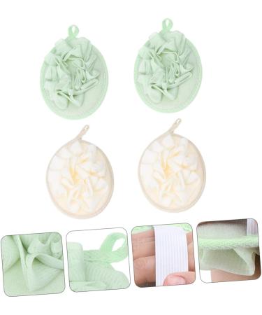 Angoily 4pcs Pure Flower Bath Balls - Loofah Sponges & Body Brushes for Shower & Bath - Enhance Your Bathing Experience - Buy Online on GoSupps.com