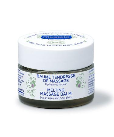 Mustela Baby Massage Balm - Luxurious Melting Balm with Natural Avocado & Sunflower Oil - Vegan & Alcohol-Free - 3.17 oz.