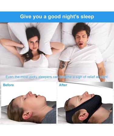 Buy Anti Snoring Chin Straps - Effective Snoring Stopper | 2024 Update | Black Snoring Equipment - Buy Online on GoSupps.com