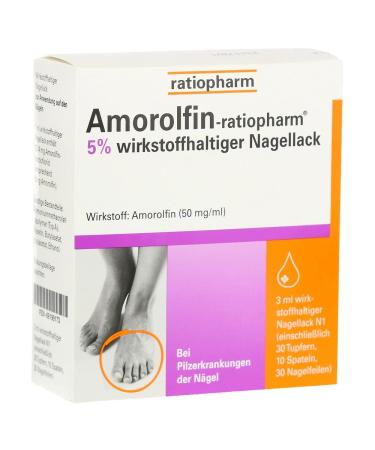 AMOROLFIN ratiopharm 5% active ingredient nail polish 3ml (PZN: 09199173)