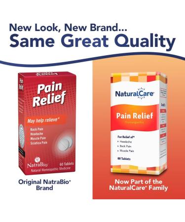 Pain Relief Natural Care Tablets - 60 Count | Fast-Acting Relief - Buy Online on GoSupps.com