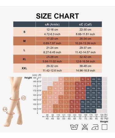 Buy 2 Pairs Medical Compression Stockings 20-30 mmHg for Men & Women Class 2 Closed Toe Support for Varicose Veins & Edema XL 2X Beige International Shipping - Buy Online on GoSupps.com
